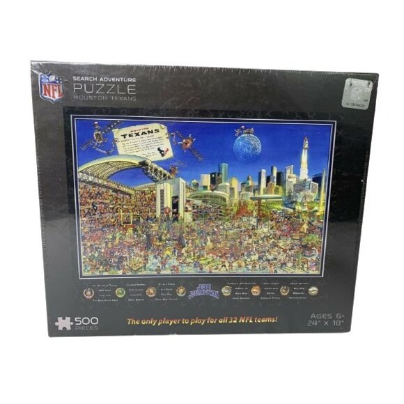NFL Search Adventure Puzzle Houston Texans Joe Journeyman 500 Pcs 6+ 24"x18" - Picture 1 of 3